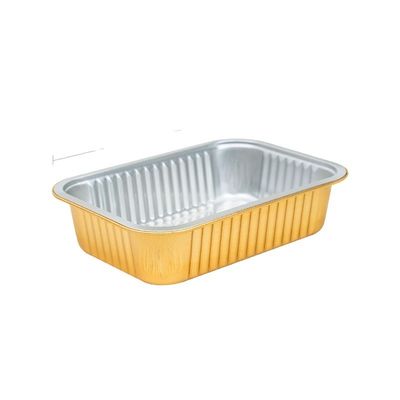 金と銀の小薄膜入場用外食用碗 8011 アルミ薄膜食品容器