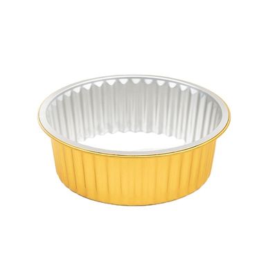 食品 スムースウォール 黒と黄金 卸用用型アルミ製紙碗 1130ml 焼き包装