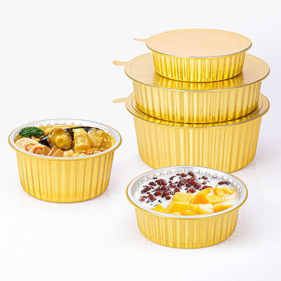 カスタムで受け入れられる蓋 アルミホイル容器 750ml 耐久性持ち帰りランチ用食器